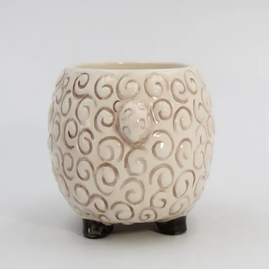 Ceramic Sheep with Sunflower Bowl or Indoor Planter, Home D&eacute;cor, Gift for Her, Gift for Mom, Kitchen D&eacute;cor, Farmhouse Decor {6}