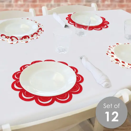 Big Dot of Happiness Lunar New Year - 2025 Year of the Snake Round Table Decorations - Paper Chargers - Place Setting For 12 {3}