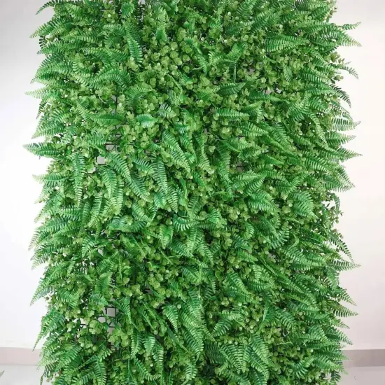 4 Green Assorted Artificial Foliage UV Protected Wall Backdrop Panels Events {3}