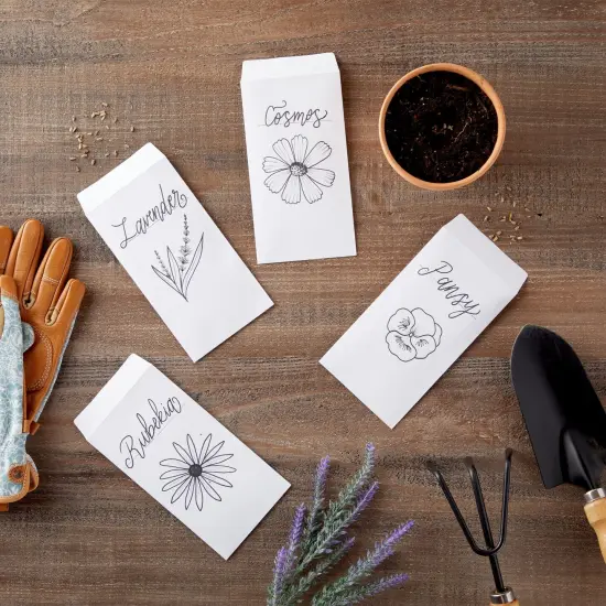 100-Pack #7 Small Money Envelopes for Cash 3.5x6.5 in, White 130 gsm, Self-Adhesive Paper Currency Envelopes for Budgeting, Saving Challenges, Banks, Coins, Seed Packets, Tips {2}