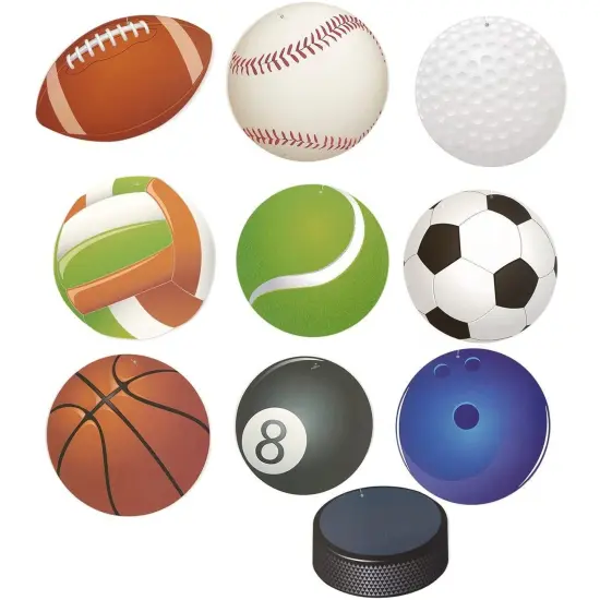 Juvale Sports Party Supplies, Hanging Swirl Decorations (30 Pack) Multicolor {2}