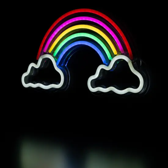 Northlight LED Rainbow and Clouds Neon Lighted Wall Art - 15.75" Multi {6}