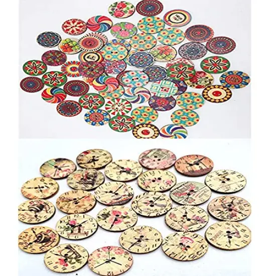 200 Pieces Unfinished Wood Slices, Blank Beech Round Discs for DIY Wooden Crafts(20mm/0.79inch) {4}