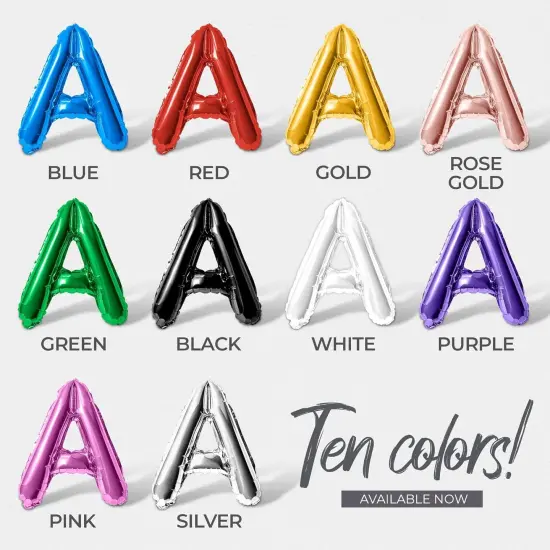 Letter Balloons - BIG BRO 16" Inch Alphabet Letters Foil Mylar Balloon Baby Shower or Birth Announcement Photo Shoot Balloon Banner (Silver) {2}