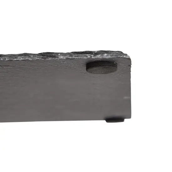 Set of 6 Black Slate Charcuterie Boards with Chalk, Individual Stone Plates for Cheese, Meat, Appetizers (8 x 11.8 In) {7}