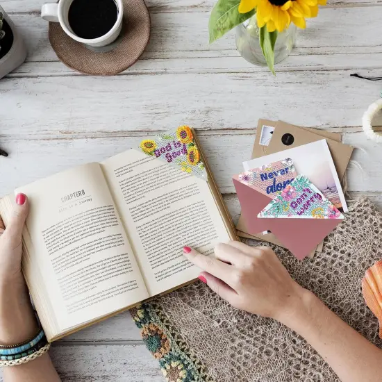 8 Pcs Christian Diamond Painting Bookmarks Kits {3}