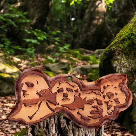 Mount Rushmore 1st Edition - Cedar Ornament {3}