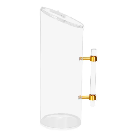 Lucite Pitcher With Cover and Gold Handle By Kinor Decor {1}