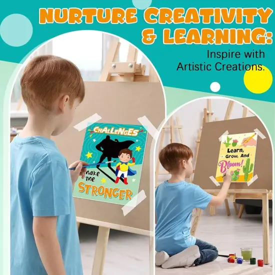 12 Pcs Pre Drawn Canvas for Painting - Motivational {2}