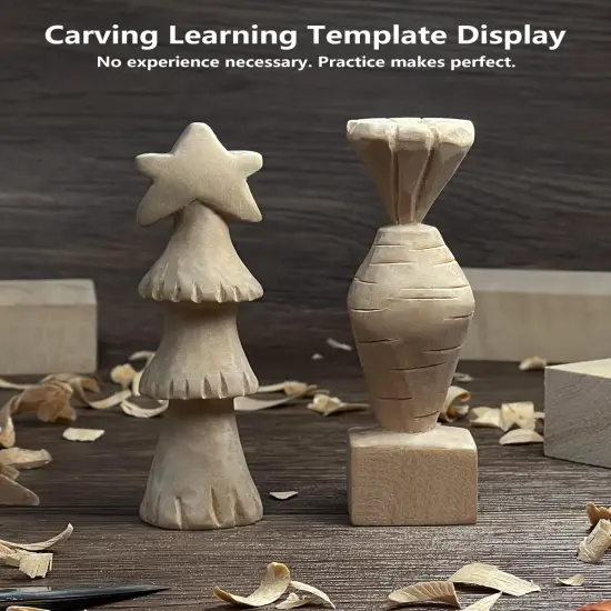 Wood Carving Kit for Beginners Whittling Kit with Template & Video Tutorials {3}