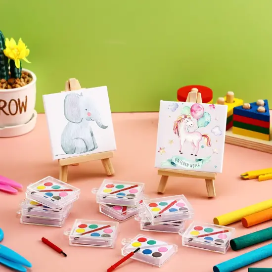 24 Pack Mini Canvas Painting Kit {2}