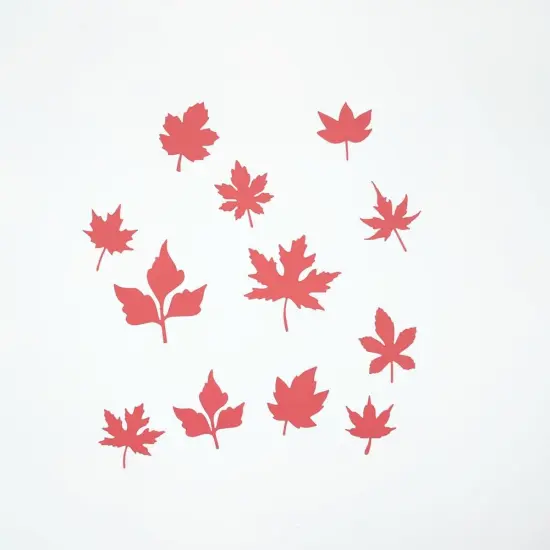 12 PCS Maple Leaves Die Cuts Stencils Template {4}