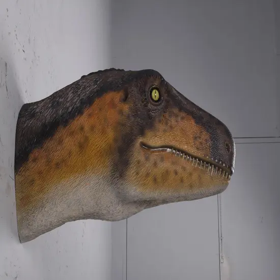 Theropod Dinosaur Head Life Size Statue {5}