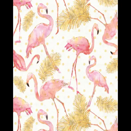 Flamingo Paradise Cotton Fabric | By the Yard | Sewing and Crafting | 44 inches wide {1}