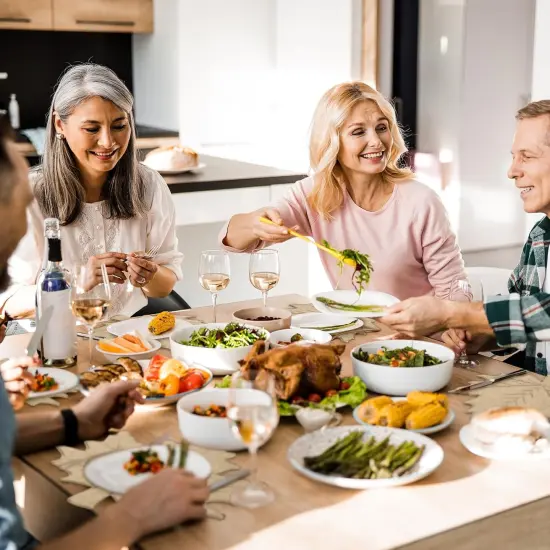 Set of 6 Fall Placemats Autumn Maple Leaf Place Mats(Natural) {5}