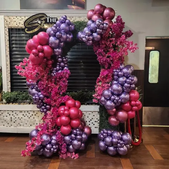 Chrome Hot Pink Balloons (Chrome Fuchsia Pink) {3}