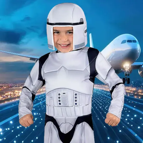 Toddlers Star Wars Stormtrooper Deluxe Costume Jumpsuit and Cap {2}