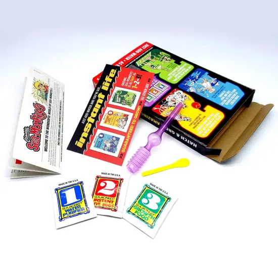 Sea-Monkeys: Retro Instant Life Kit - Tiny Brine Shrimp Growth Set, World's Only Instant Pet, Create Life, Just Add Water, Educational Kit, Kids 6+ {3}