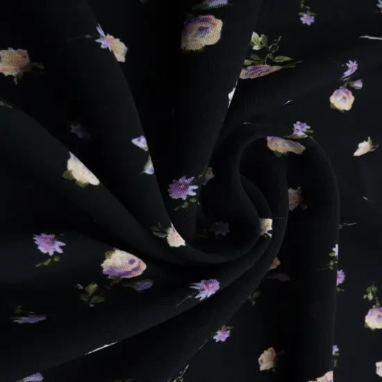 1 Yard Ditsy Floral Flower CEY Print Woven Fabric Lightweight 58/59 Inches Wide CHAMBRAY {2}