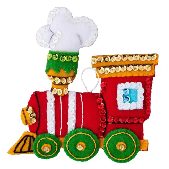 Bucilla Felt Ornaments Applique Kit Set Of 6-Toyland Treasures {6}