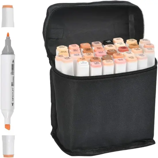 36 Colors Skin Color Markers Dual Tip {1}