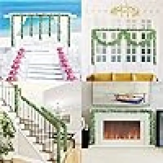 Faux Vines Hanging Boxwood Green Garland {5}