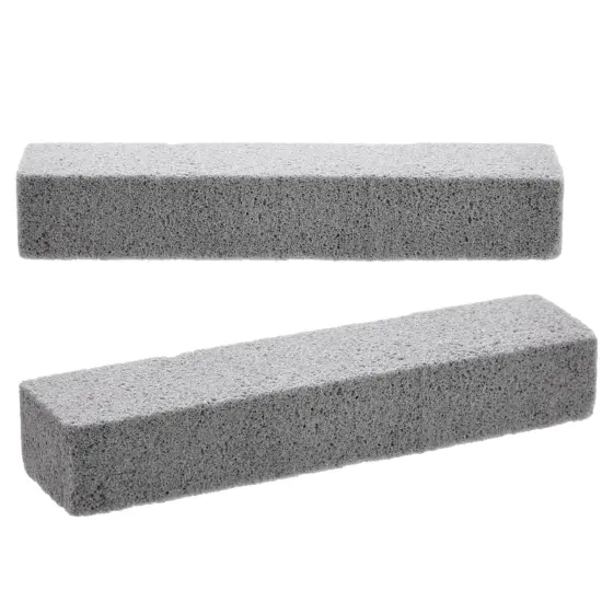 12-Pack Pumice Stones for Cleaning - Toilet Bowl Cleaner and Scouring Sticks for Pool and Kitchen (Gray) Grey {6}