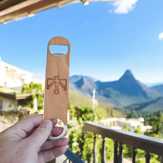 Wooden Bottle Opener - Thunderbird Native American {3}