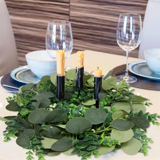 Eucalyptus Leaves for Table Home Wedding Mantle Party Indoor Decor {5}