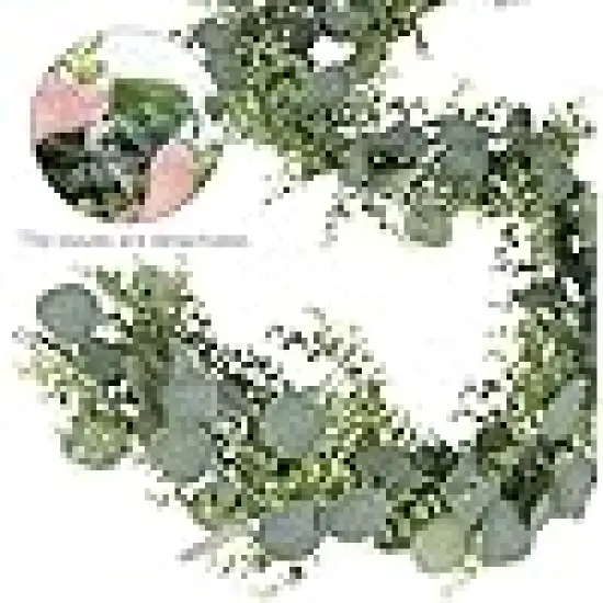 Fake Silver Dollar Eucalyptus Greenery Garland {2}