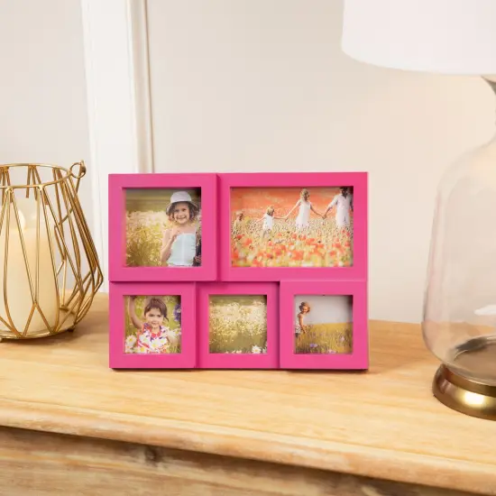 Northlight Multi-Sized Puzzled Picture Collage Wall Frame- 11.75" - Pink {1}