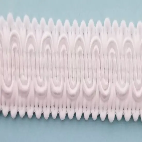 1/2" Scroll Braid Gimp w/ Backing - 12 Continuous Yards - Many Color Options! White {1}