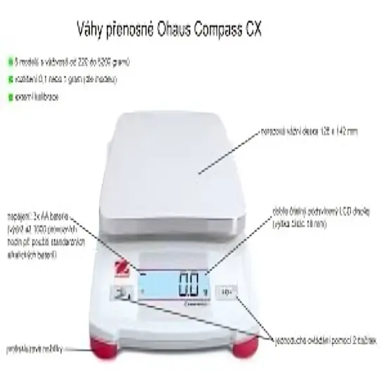 CX Precision Scale 5" x 5.5" Robust Capacity of 5,200 g with 1 g Accuracy {6}