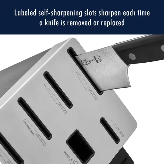 HENCKELS Solution 16-pc Self-Sharpening Knife Block Set {5}