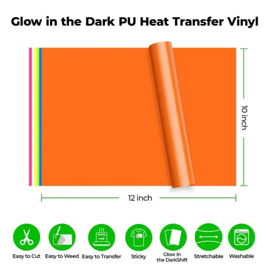 Glow in the Dark Heat Transfer Vinyl {2}