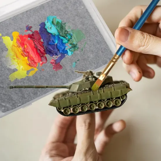 Stay Wet Palette for Acrylic Painting Garpernics Wet Palette Tray with Sponges and 100 Papers for Acrylic Paints {2}