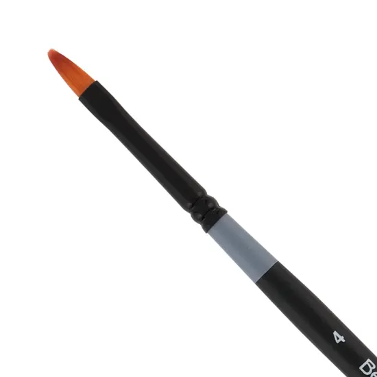 Creative Mark Beste Golden Taklon Filbert, #12 Artist Paint Brush, Professional Watercolor Brushes, For Acrylic Painting, Short Handle, Sharp Edges, Hand-Tied & Shaped {1}