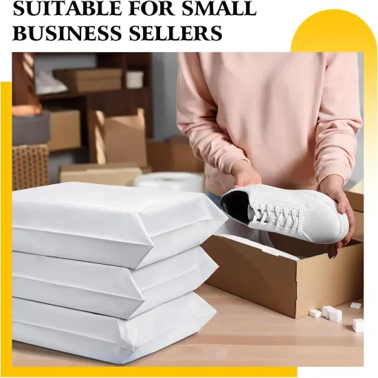 Large Poly Mailers 17.7x22&rdquo; 25Pcs, Bulk Large Shipping Bags for Clothes,Strong Self Adhesive Shipping Envelopes for Small Business,Waterproof Mailing Envelopes for Packaging White {3}