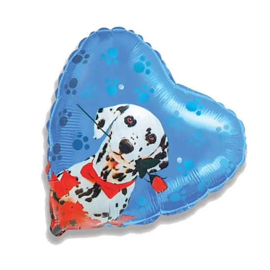 Dalmatian Foil Balloon Heart Shape 18" Dog Party Theme {3}