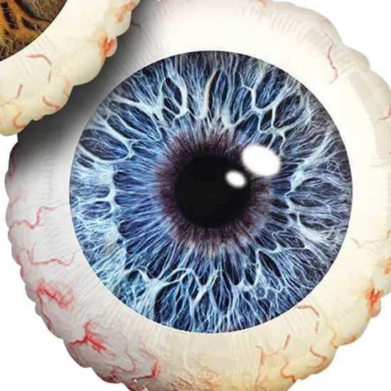 Creepy Brown & Blue Eyeballs 17 Inch Foil Balloon {4}