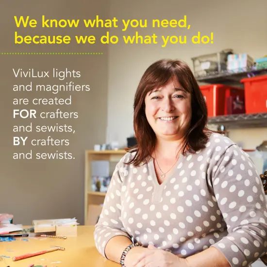 ViviLux Optical Grade 3X Magnifier, Large 6"x4" Clip-On Lens, Flexible Arm for Hands-Free Precision, Attach to Task Lamps, Hobby Desks, Sewing Stations {5}