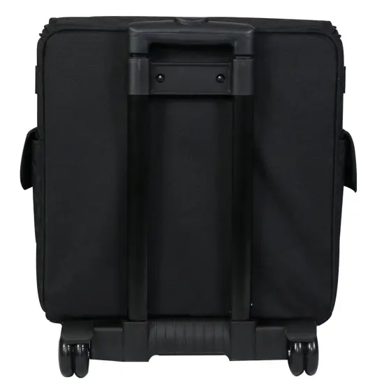 Collapsible Rolling Serger Machine Case, Black Quilted {5}