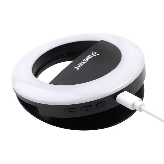 Insten Video Conference Lighting Kit For Cell Phone Laptop, LED Ring Lights Clip on, 3 Lighting Modes 4 Brightness, Black {5}