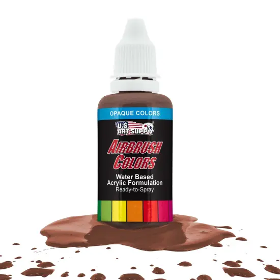 Dark Brown, Opaque Acrylic Airbrush Paint, 1 oz. {1}