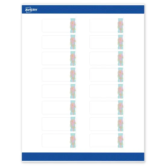 Avery Printable Rectangle Address Labels with Sure Feed Technology, Pre-Printed Floral Design, Matte White, 1" x 2-5/8", Laser & Inkjet Compatible, 160 Total, Great for Branding, Marketing, and Events {1}