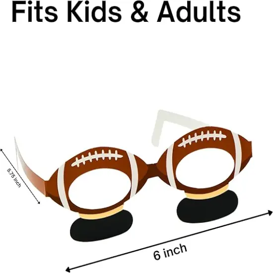 4E's Novelty 24 36 Pack Football Party Paper Glasses Bulk &ndash; Football Party Favors for Kids 8-12 &ndash; Football Party Supplies &ndash; Football Themed Party Decorations {5}
