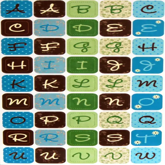 Designer Daisy Crazy Alphabet Stickers {1}