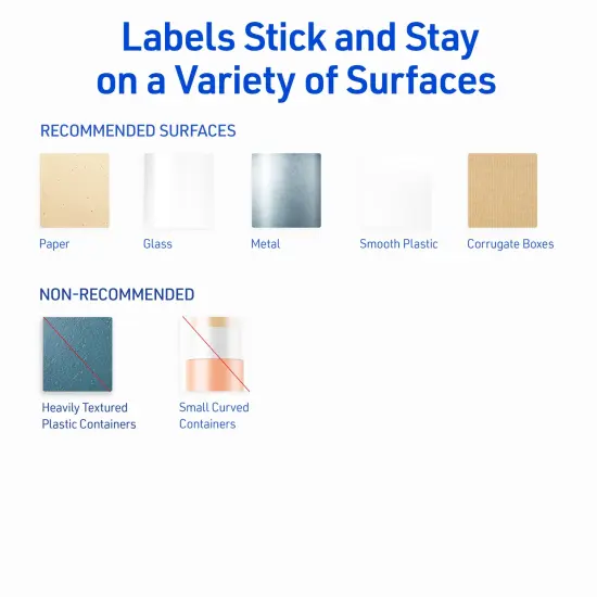 Avery Printable Rectangle Labels, 3" x 3.75", Pearlized Ivory, Laser & Inkjet Compatible, 48 Customizable Label Stickers (22823) {6}