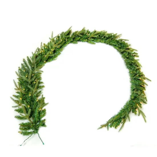 Kurt Adler 9-Foot Pre-Lit Incandescent Grand Fir Garland {1}