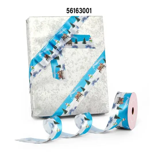 Christmas Scene Satin Ribbon 1 1/2 '' x 25 Yards {2}